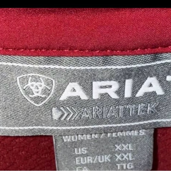 Ariat Red Shell Jacket - Picture 3 of 3